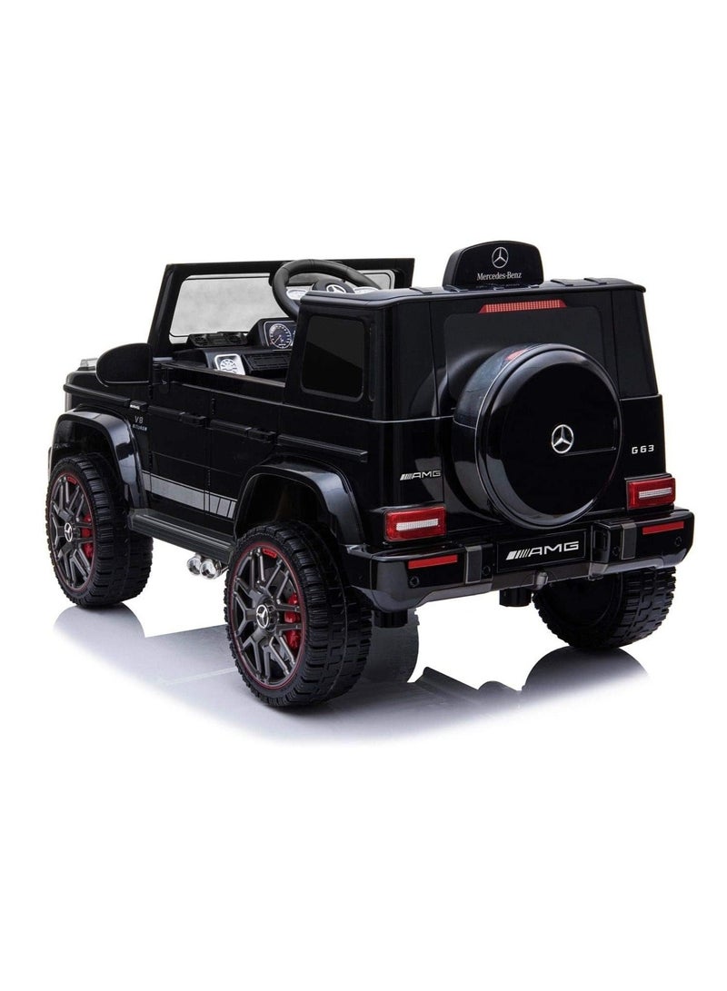 Licensed Mercedes-Benz AMG G63 Kids’ Ride-On Car with Remote Control and MP3 Functionality.