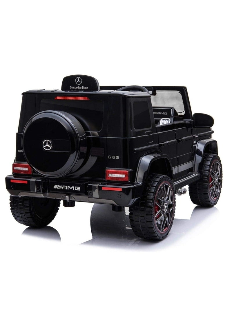 Licensed Mercedes-Benz AMG G63 Kids’ Ride-On Car with Remote Control and MP3 Functionality.