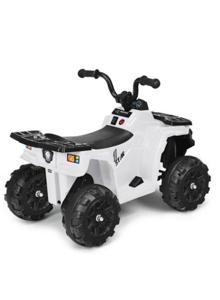 12V Battery Powered Electric ATV for Kids, 4-Wheeler Quad with Remote Control, LED Lights, 2 Speeds, Treaded Tires, Ride-On Vehicle for Boys & Girls