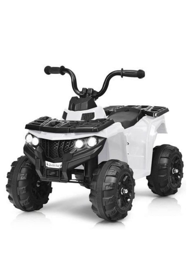 12V Battery Powered Electric ATV for Kids, 4-Wheeler Quad with Remote Control, LED Lights, 2 Speeds, Treaded Tires, Ride-On Vehicle for Boys & Girls