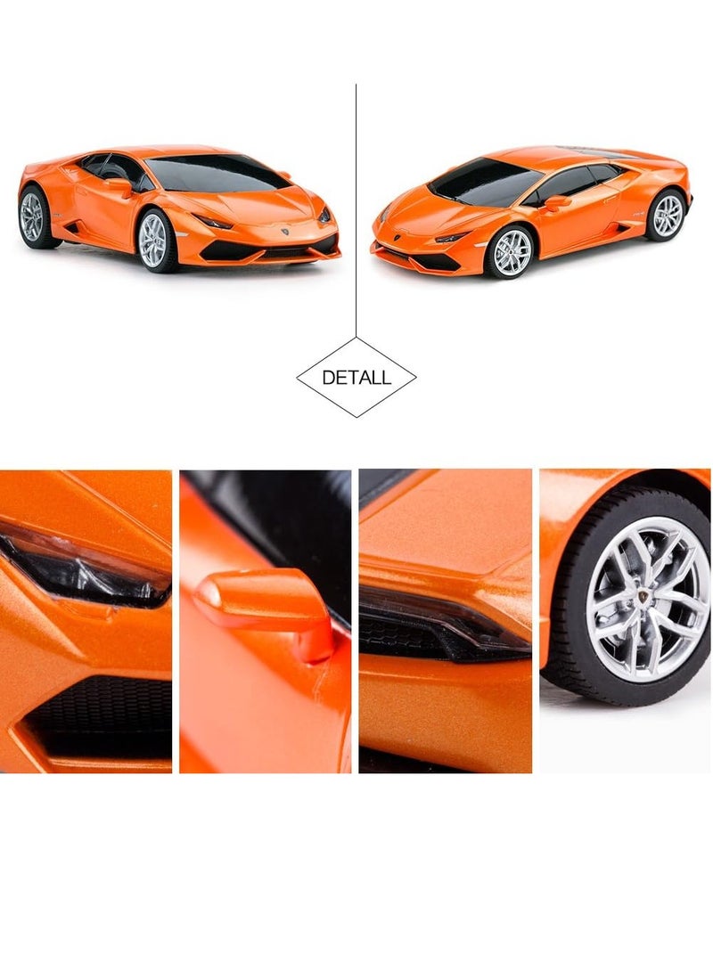 1:24 Scale Official Licensed Lamborghini HURACÁN LP610-4 Electric Remote Control Sport Racing Hobby Toy Car, RC Car Model Vehicle Gift for Boys, Girls, Teens and Adults - Orange