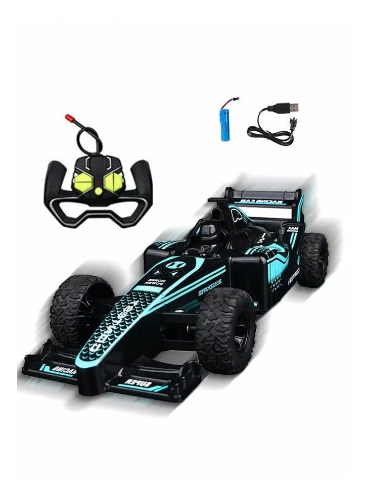 F1 Remote Control Car Electric RC Car Rechargeable Remote Control Stunt Car Toys Children's Simulation Electric Racing Four-wheel Drive Racing.