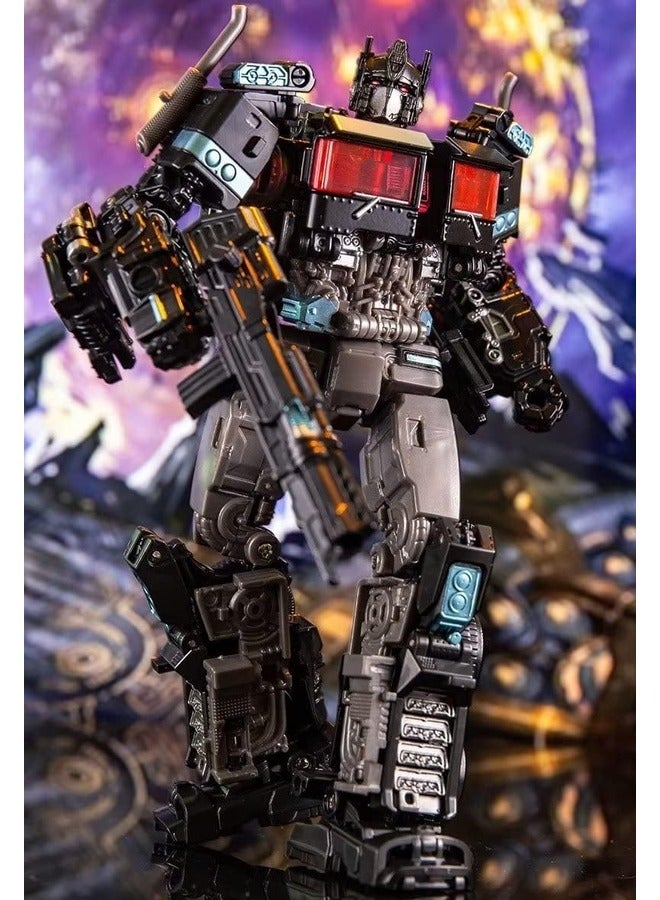 Studio Series 38 Black Commander: Optimus Prime Transformer Action Figure.