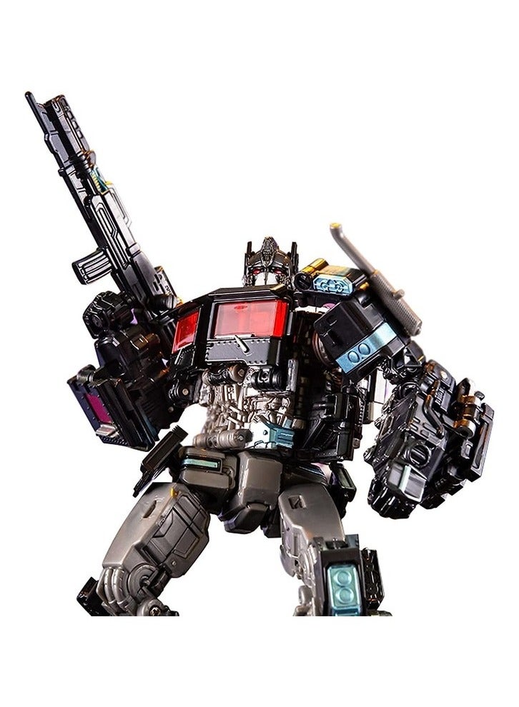 Studio Series 38 Black Commander: Optimus Prime Transformer Action Figure.