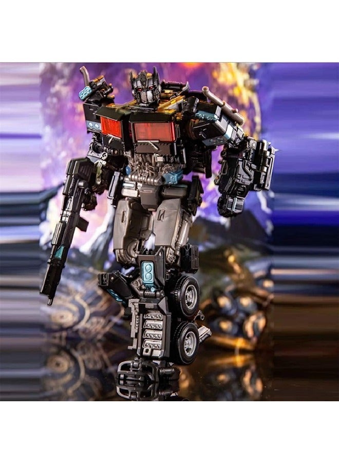 Studio Series 38 Black Commander: Optimus Prime Transformer Action Figure.