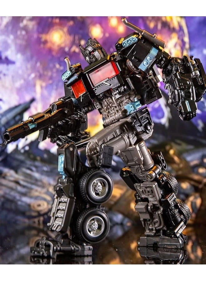 Studio Series 38 Black Commander: Optimus Prime Transformer Action Figure.