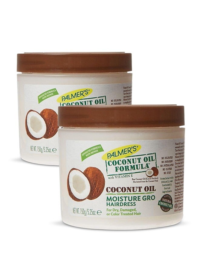 Coconut Hair Formula Moisture Gro Hairdress 150g Pack of 2