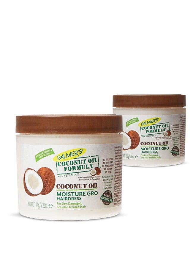 Coconut Hair Formula Moisture Gro Hairdress 150g Pack of 2