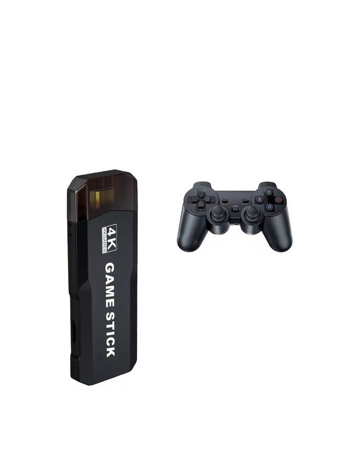 4K Smart Retro Gaming TV Stick with 10,000+ Games – Includes 32/64GB Storage and 2.4G Wireless Controllers.