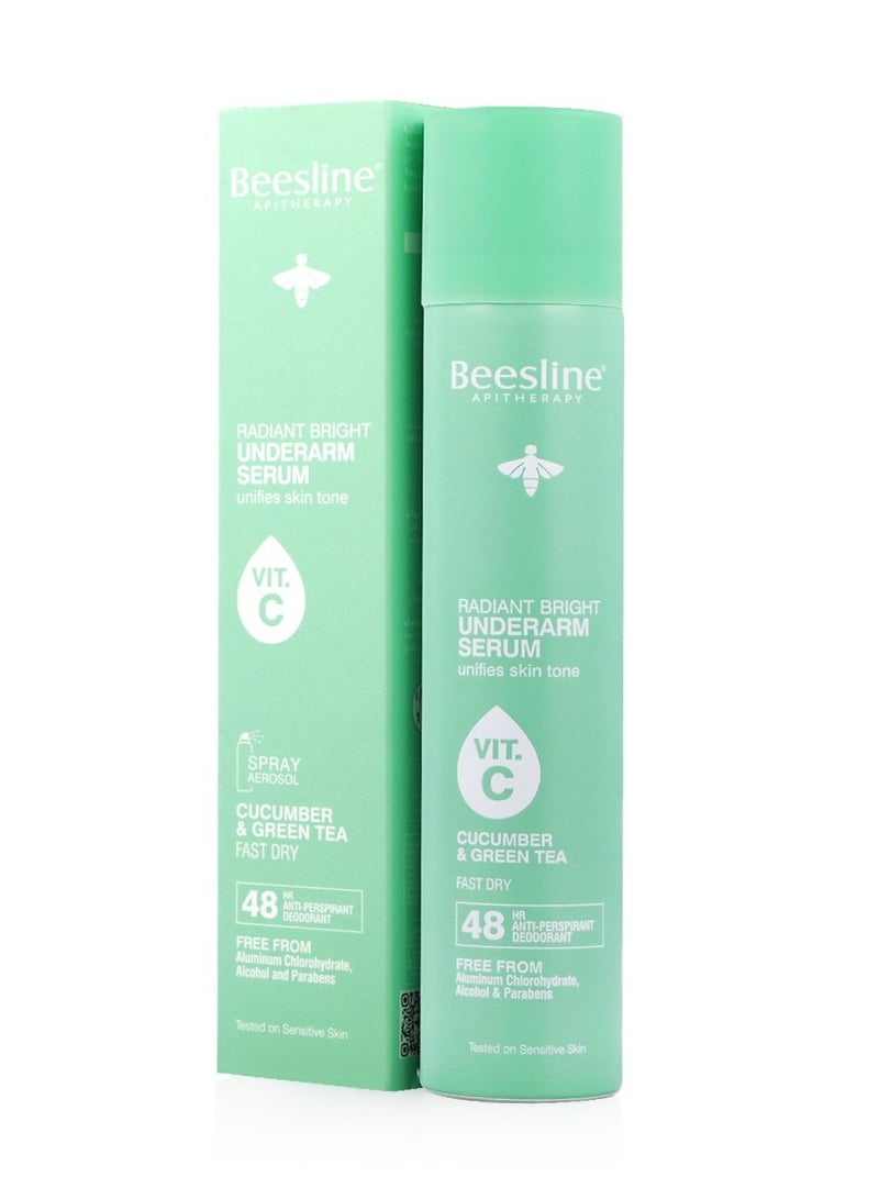 Anti-perspirant Deodorant Underarm Spray Serum With Cucumber and Green Tea 150ml