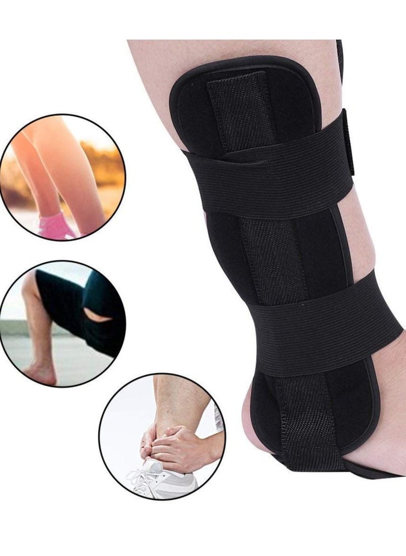 Adjustable Ankle Support Stabilizer, Fixed Ankle Fracture Splint Ankle Support Brace Care Accessories Protection Corrective Splint for Sprain and Arthritis Recovery