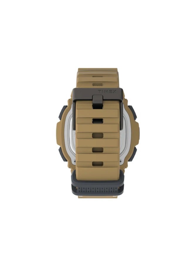 Timex Resin Digital Men's Watch With Tan Silicone TW2U56400