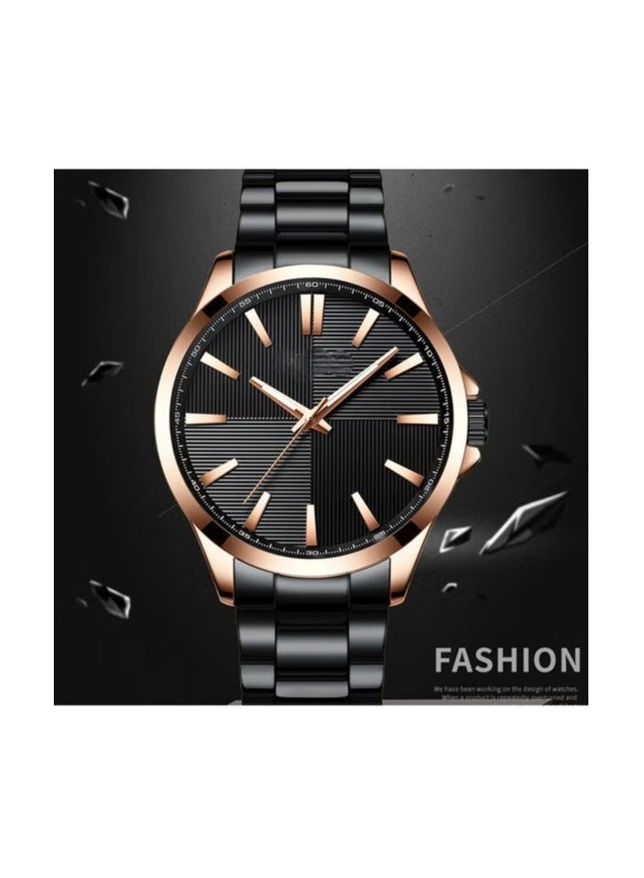 Men's Stainless Steel Sport Watch Precision Quartz Movement with 3ATM Water Resistance and Sleek Versatility.