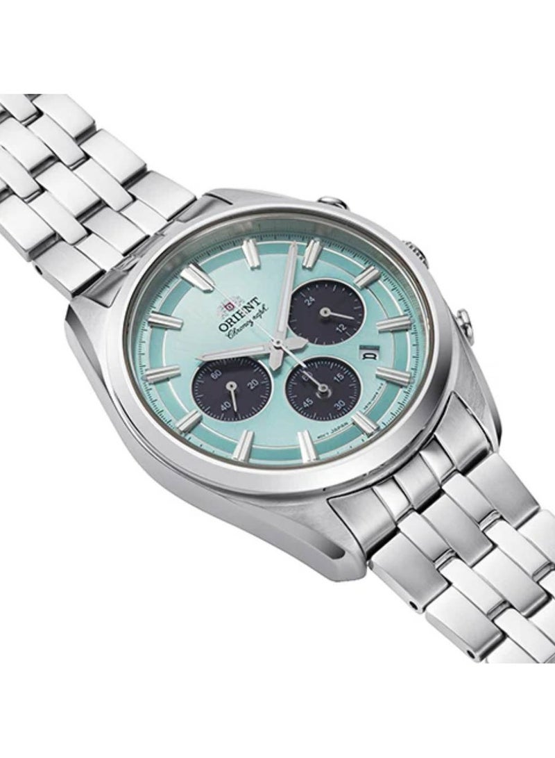 Chronograph Solar Stainless Steel Men's Watch RA-TX0304L