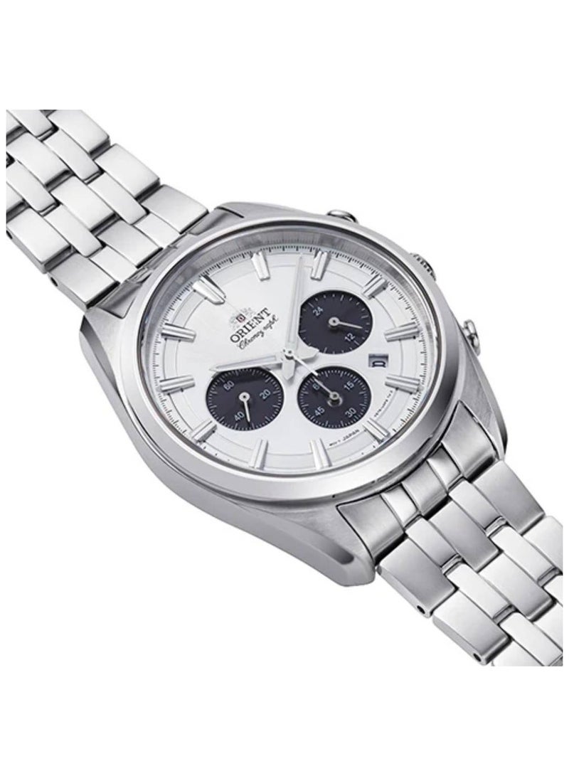 Chronograph White Dial Stainless Steel Men's Watch RA-TX0305S