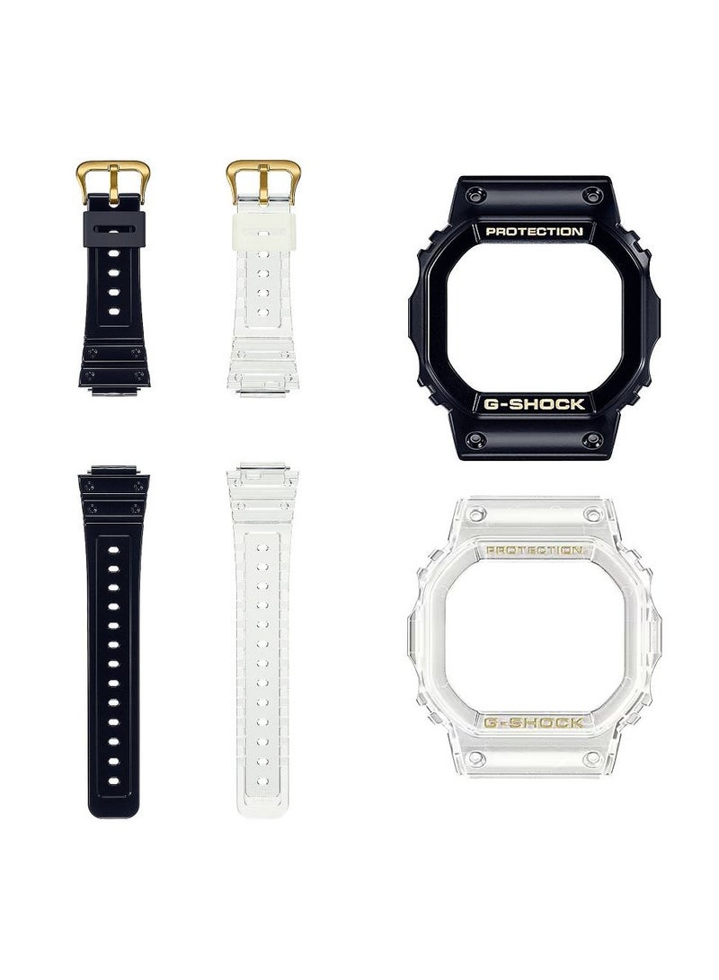 Digital Multi Strap Resin Band Watch DWE-5600HG-1DR