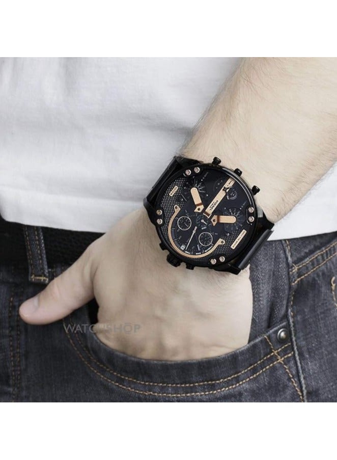 Men's Watch with Oversized Chronograph Watch Dial and Stainless Steel, Silicone or Leather Band