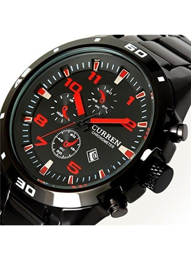 CURREN 8201 Luxury Tungsten Steel Fashion Business Men Analog Watch Sport Casual Wrist Watches