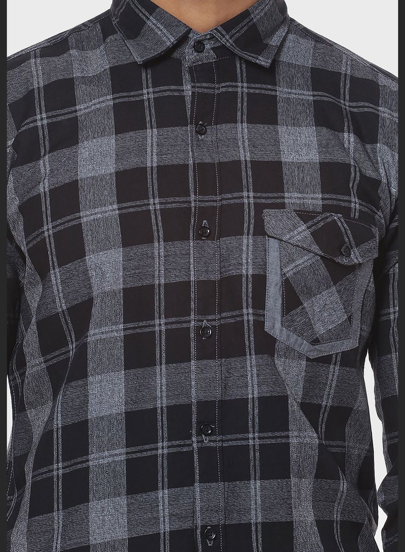 Checked Regular Fit Shirt