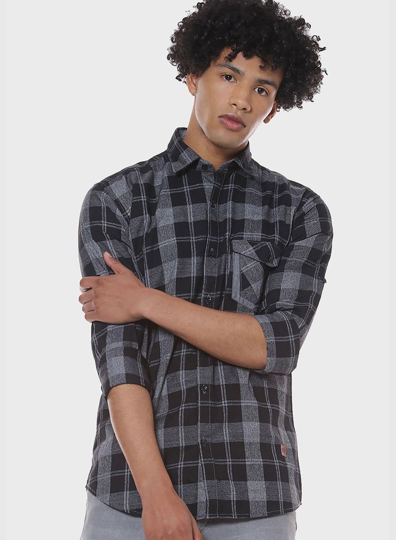 Checked Regular Fit Shirt