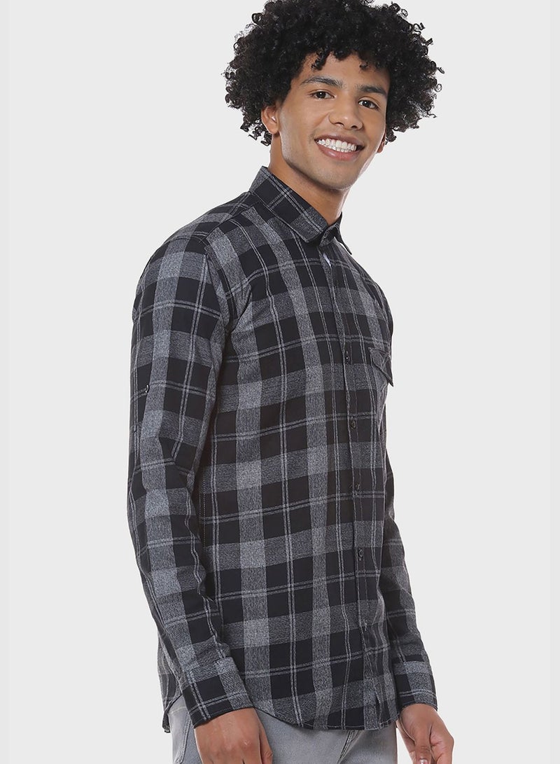 Checked Regular Fit Shirt