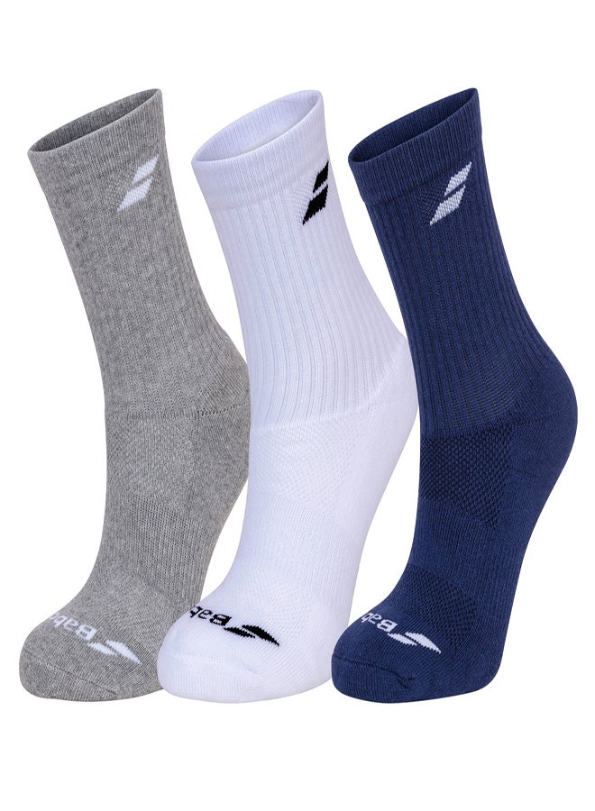 Tennis 3 Pairs Pack Junior Size 31/34