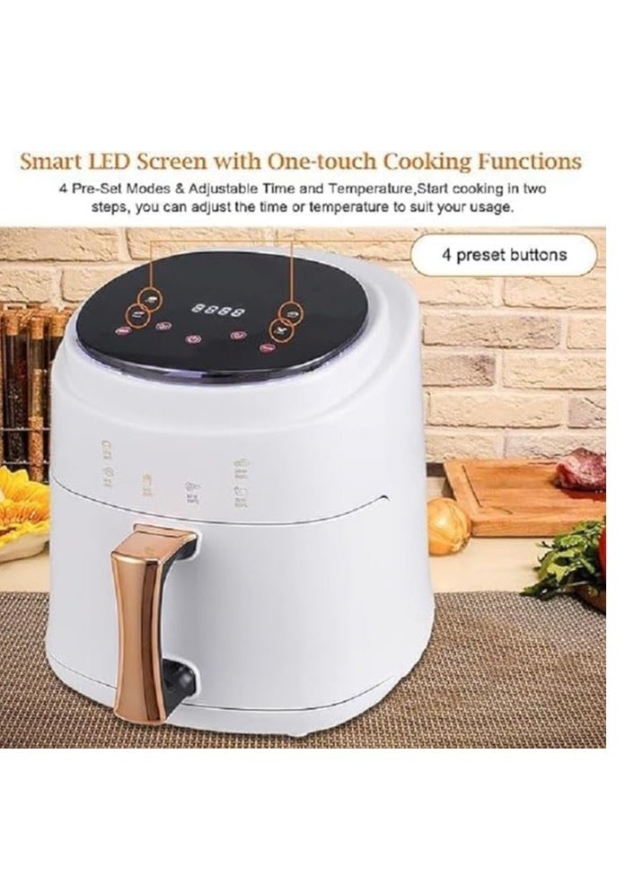 Air Fryer 8 Liter  With Digital Control Panel, Rapid Hot Air Circulation Technology for Frying, Grilling, Broiling, Roasting, Baking and Toasting, Low-fat