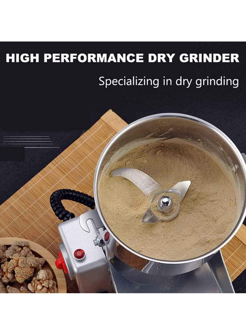 Spice Grinders Machine, Silver Crest 800g Heavy Electric Grinder for Cereal, Grain, Spice Powder Grinder Machine 100% Copper Motor, Imported