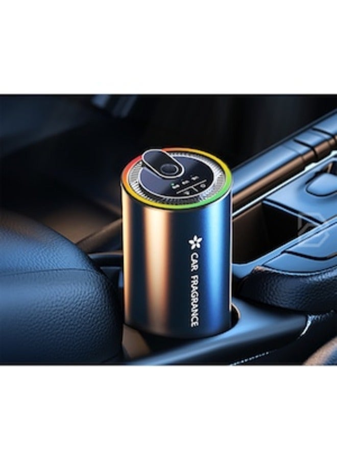 Car Diffuser Humidifier with LED Light - Aromatherapy Diffuser Air Freshener, Auto Sensor, Fast Charging, Adjustable Fragrance