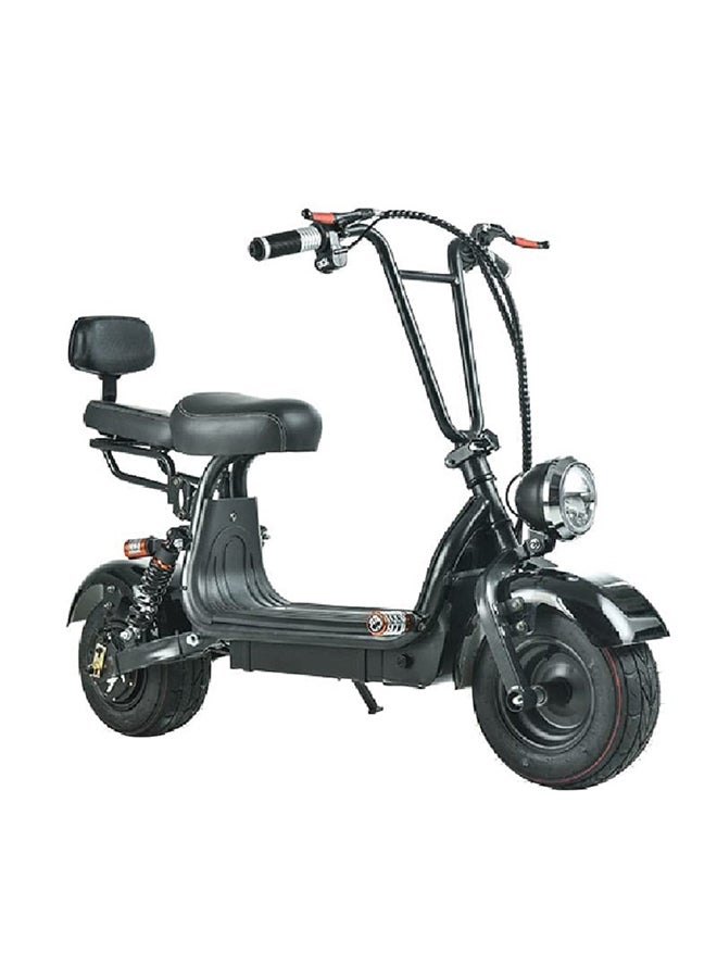 Mini Coco Harley Fat Tyre Electric Scooter With Removable Battery-Blacl