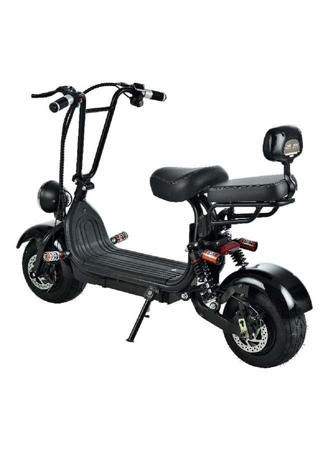 Mini Coco Harley Fat Tyre Electric Scooter With Removable Battery-Blacl