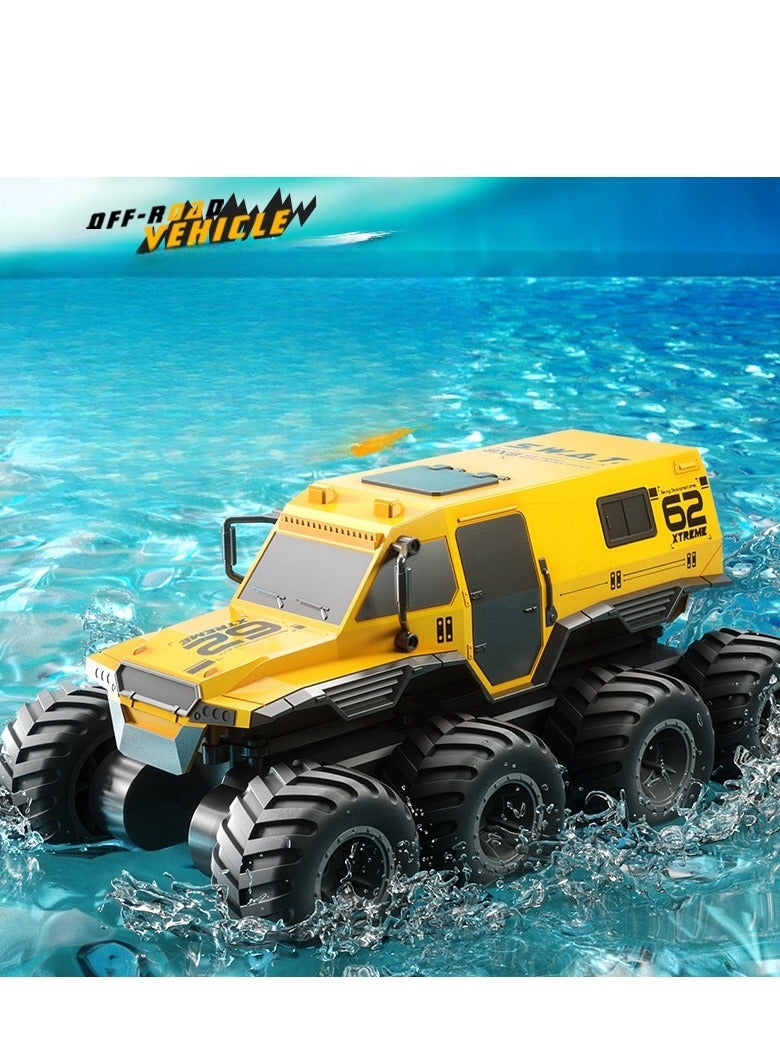 Children's Eight Wheeled Amphibious Climbing Off-Road Vehicle, Boys' Electric Remote Control Vehicle