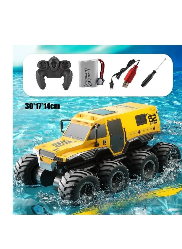 Children's Eight Wheeled Amphibious Climbing Off-Road Vehicle, Boys' Electric Remote Control Vehicle