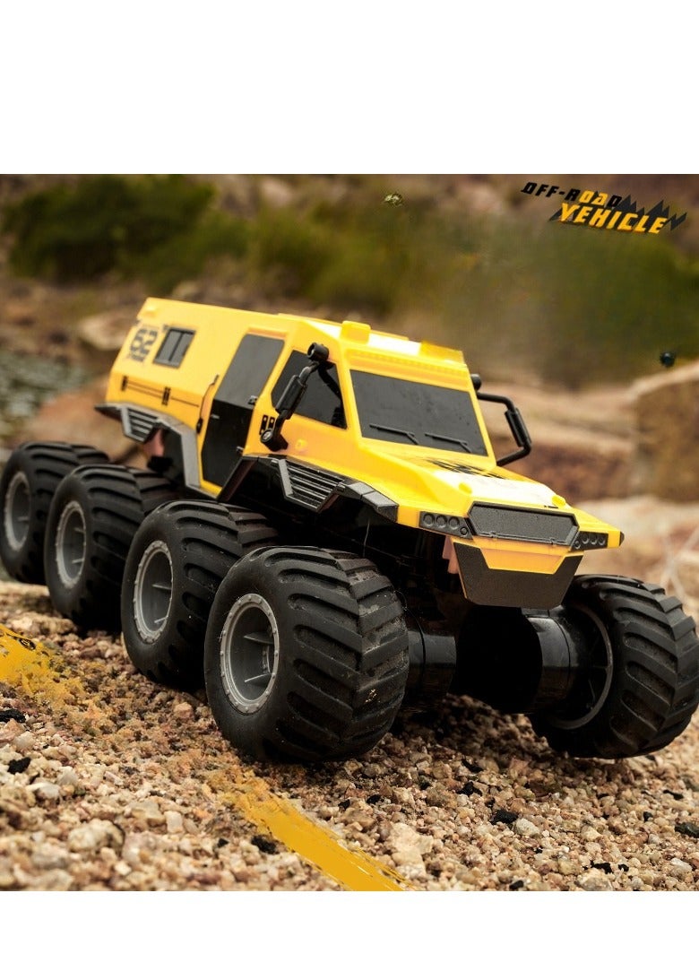 Children's Eight Wheeled Amphibious Climbing Off-Road Vehicle, Boys' Electric Remote Control Vehicle