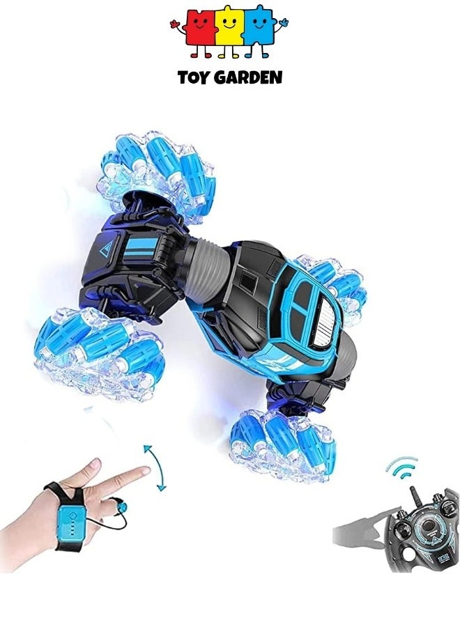 Gesture RC Car – 4WD 2.4GHz Double-Sided Rotating Buggy, 360° Flip Stunt Car with Lights & Music, Birthday Toy for Boys & Girls