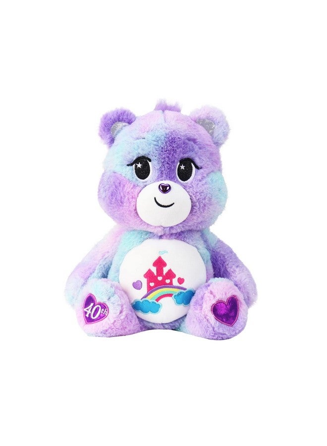 Care-A-Lot Bear - 40Th Anniversary - Purple Plushie For Ages 4+ - Stuffed Animal, Super Soft And Cuddly - Good For Girls And Boys, Employees, Collectors, Great Valentines Day Gift For Kids