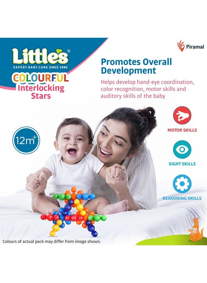 Colorful Interlocking Stars I Activity & Learning Toys For Babies I Multicolour I Infant & Preschool Toys I Develops Fine Motor Skills & Reasoning Skills | 12 Months And Above (Pack Of 1)