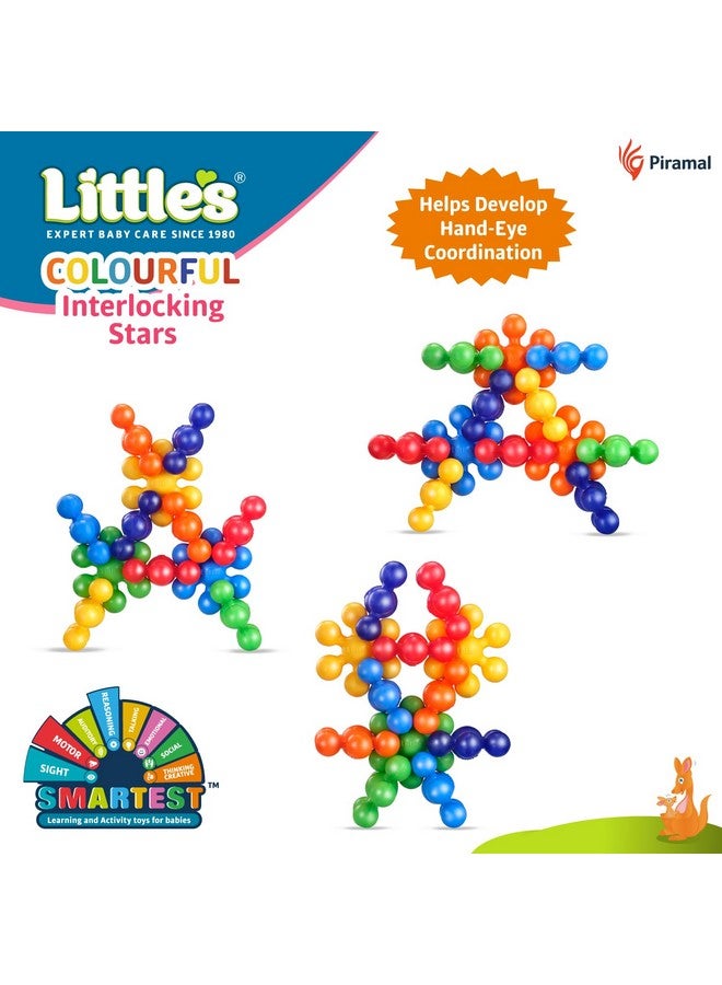 Colorful Interlocking Stars I Activity & Learning Toys For Babies I Multicolour I Infant & Preschool Toys I Develops Fine Motor Skills & Reasoning Skills | 12 Months And Above (Pack Of 1)