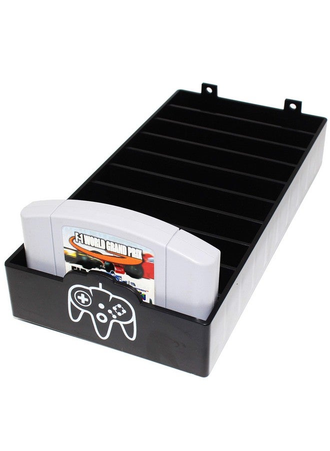 N64 Game Storage N64 Game Holder Fits And Organizes N64 Cartridges Simple And Stylish Design To Show Off Your Game Collection (2 Pack)