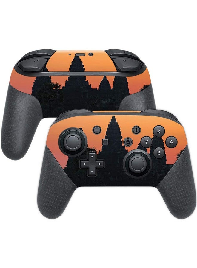 Mightyskins Skin Compatible With Nintendo Switch Pro Controller Sunset Architecture | Protective, Durable, And Unique Vinyl Wrap Cover | Easy To Apply, Remove, And Change Styles | Made In The Usa