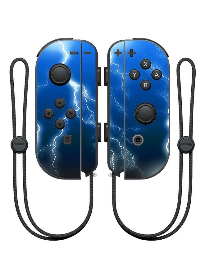 Mightyskins Skin Compatible With Nintendo Joy Con Controller Wrap Cover Sticker Skins Lightning Storm