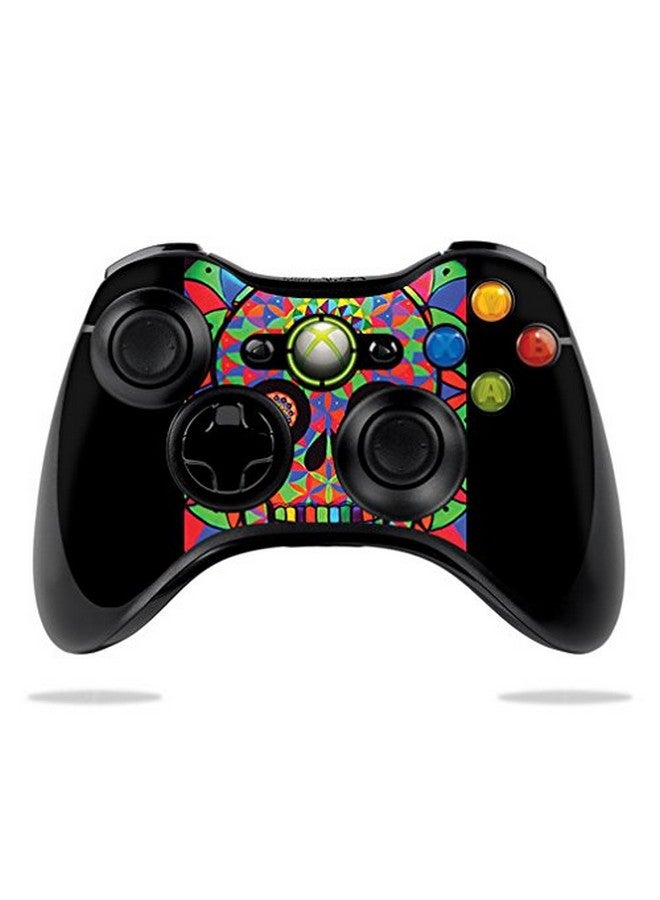 Mightyskins Skin Compatible With Microsoft Xbox 360 Controller Geo Sugar Skull | Protective, Durable, And Unique Vinyl Decal Wrap Cover | Easy To Apply, Remove, And Change Styles | Made In The Usa