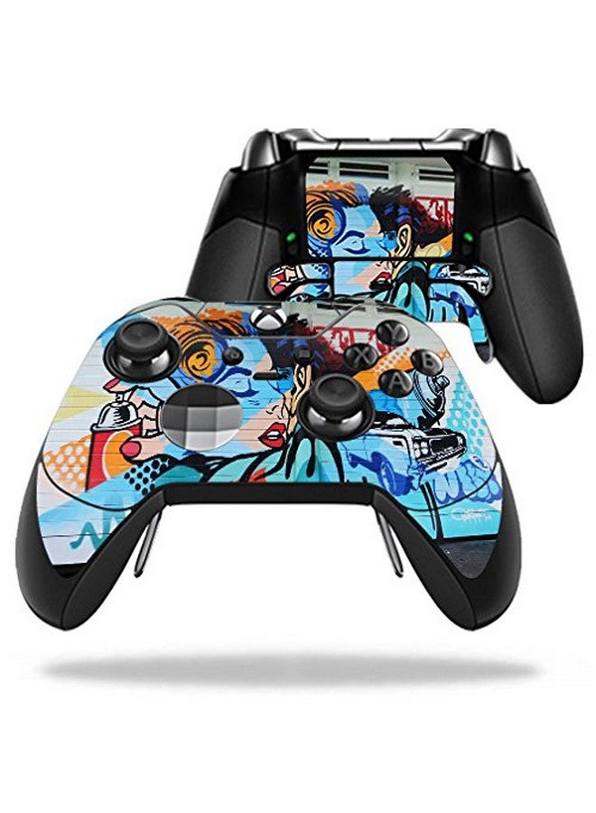 Mightyskins Skin Compatible With Microsoft Xbox One Elite Controller Old School Romance | Protective, Durable, And Unique Vinyl Wrap Cover | Easy To Apply, Remove | Made In The Usa