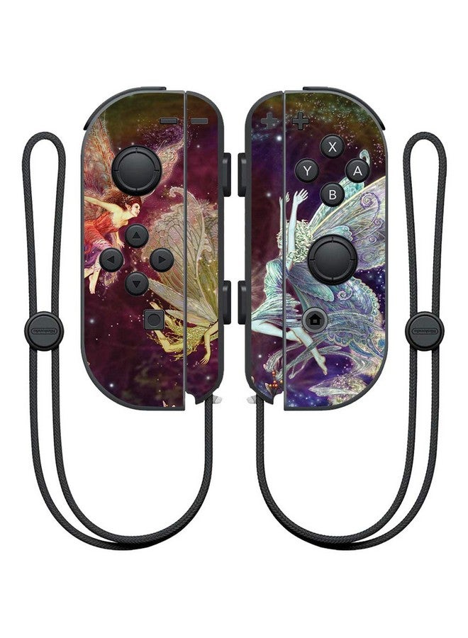 Mightyskins Skin Compatible With Nintendo Joy Con Controller Three Fairies | Protective, Durable, And Unique Vinyl Decal Wrap Cover | Easy To Apply, Remove, And Change Styles | Made In The Usa