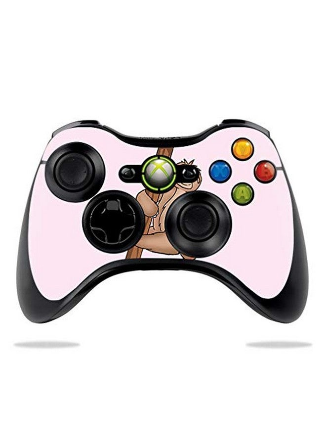 Mightyskins Skin Compatible With Microsoft Xbox 360 Controller Smiley Sloth | Protective, Durable, And Unique Vinyl Decal Wrap Cover | Easy To Apply, Remove, And Change Styles | Made In The Usa