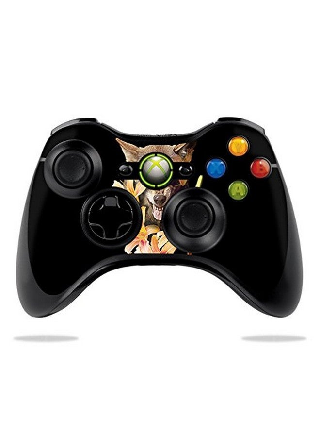 Mightyskins Skin Compatible With Microsoft Xbox 360 Controller Wolfish Flowers | Protective, Durable, And Unique Vinyl Decal Wrap Cover | Easy To Apply, Remove, And Change Styles | Made In The Usa