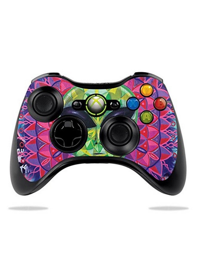 Mightyskins Skin Compatible With Microsoft Xbox 360 Controller Geometric Alien | Protective, Durable, And Unique Vinyl Decal Wrap Cover | Easy To Apply, Remove, And Change Styles | Made In The Usa