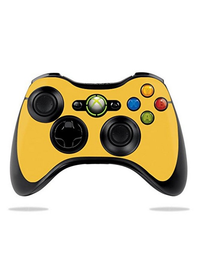 Mightyskins Skin Compatible With Microsoft Xbox 360 Controller Solid Marigold | Protective, Durable, And Unique Vinyl Decal Wrap Cover | Easy To Apply, Remove, And Change Styles | Made In The Usa