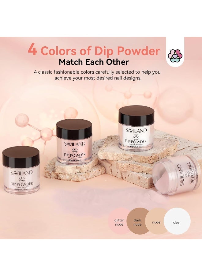 Dip Powder Nail Kit: Keratin French Nails Tips Dipping Powder Pink Dark Nudes Clear Base Top Activator Nail Glue Nail Tools Cuticle Oil Nail Art Strengthen Repairing Beginner Diy Nail Salon