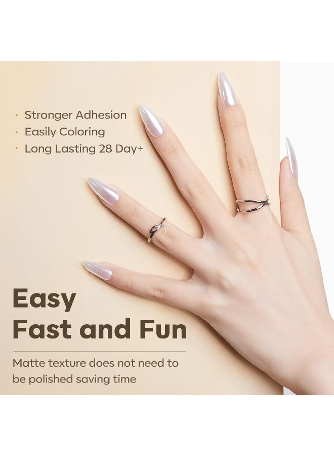 Medium Almond Nail Tips, 500Pieces Pre-Shaped Full Matte Cover False Nails No Filed Stronger Acrylic Extensions Press On Nails, 10 Sizes